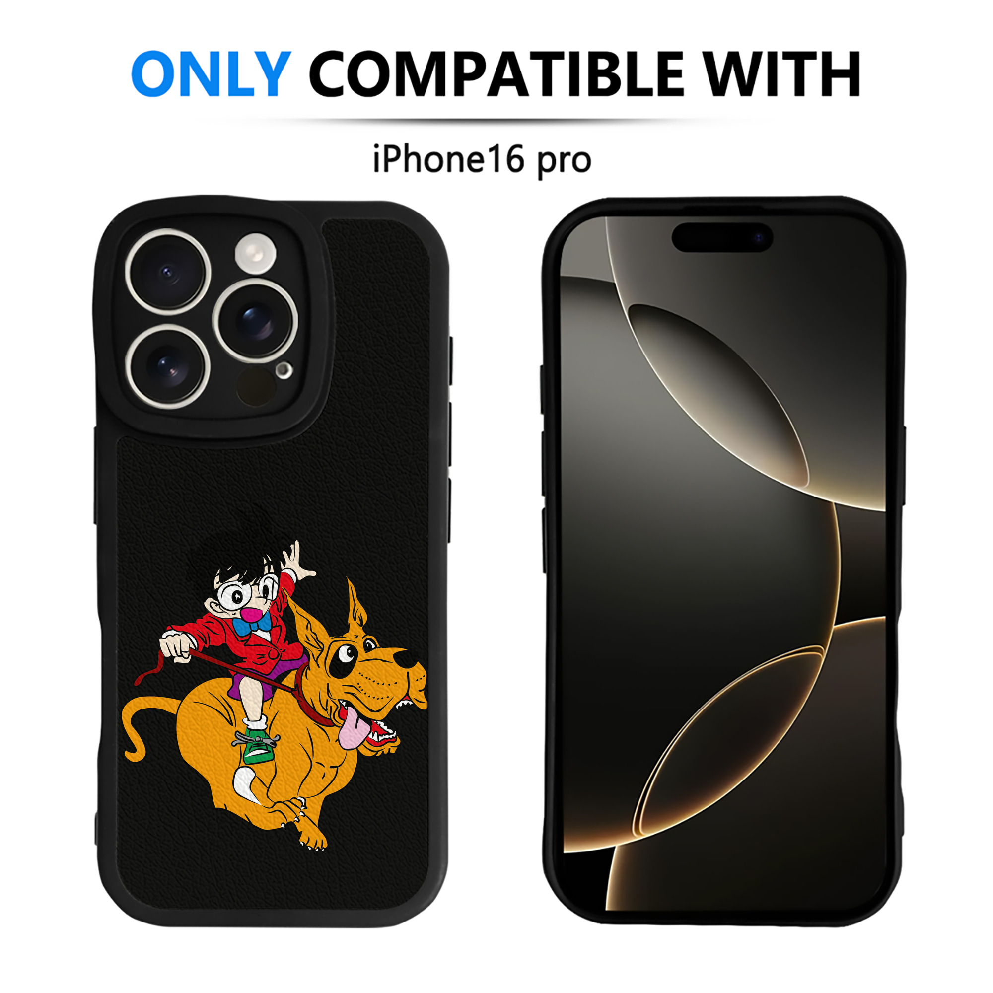 （画像用） 名探偵コナン 江戸川 コナン Detective Conan Conan Edogawa 【iPhone 16シリーズ対応】シリコンスマホケース（レザー調） 材質：シリコン